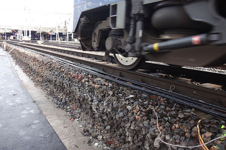 Temporäre Schotterhalterung